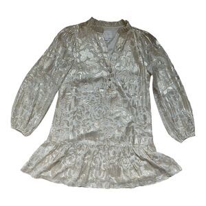 Lilly Pulitzer Cream and Gold Mini Dress